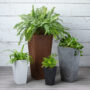 Ella Tall Planter 13.5″ – Artstone Black